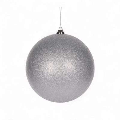 20 CM Silver Glitter Bauble