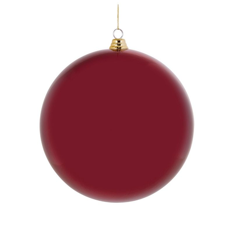 20 CM Burgundy High Shine Bauble