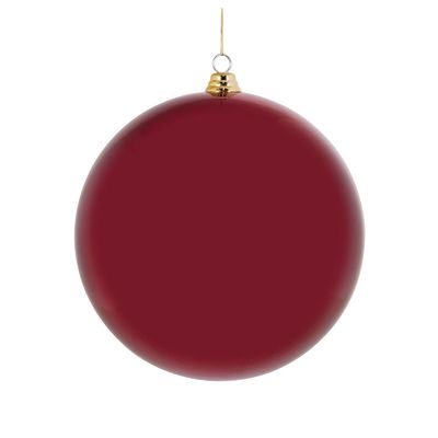 20 CM Burgundy High Shine Bauble