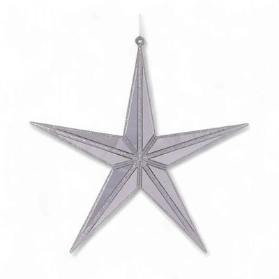 5 Point Hanging Star Silver