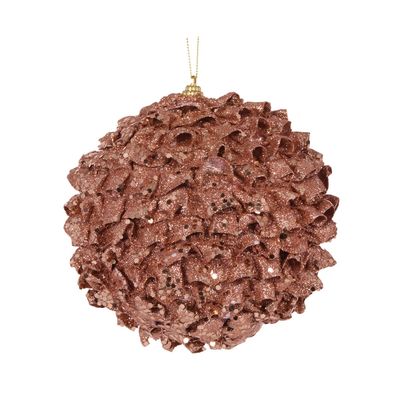 XL Copper Ruffles Bauble