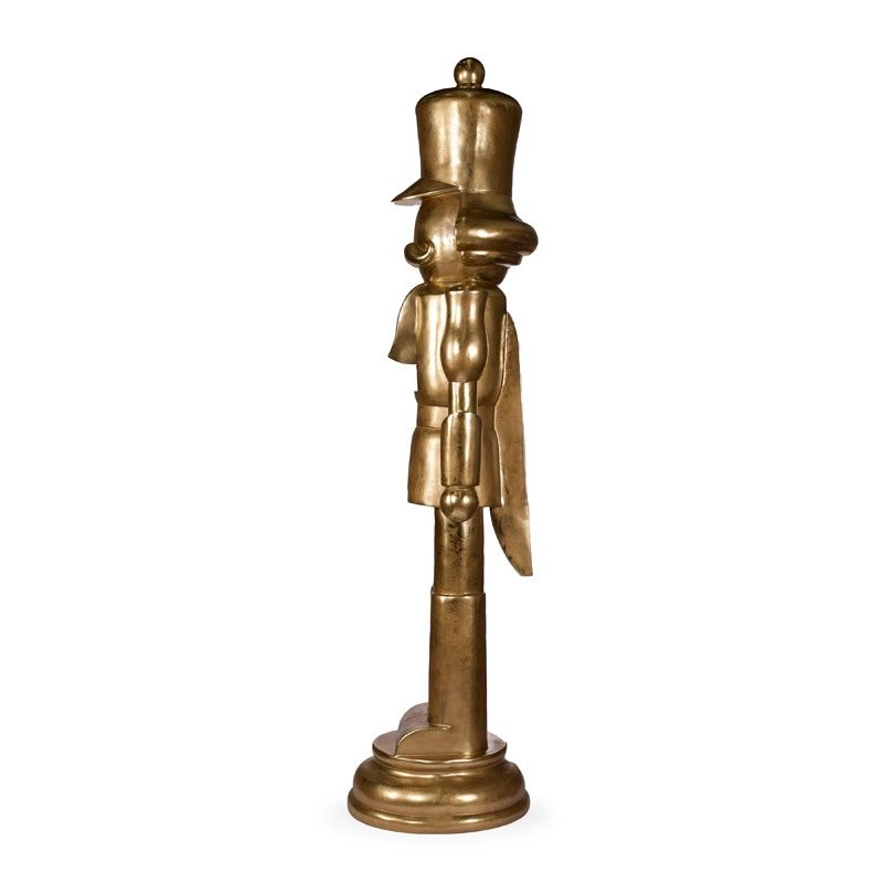 2.5 M Gilded Gold Minimal Toy Soldier