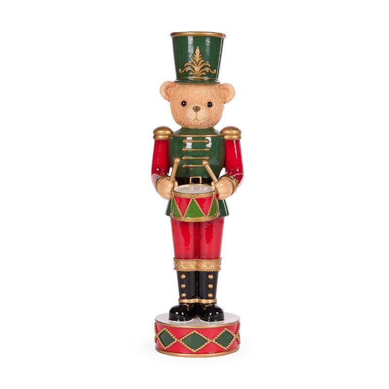 37 CM Teddy Bear Nutcracker With Drum