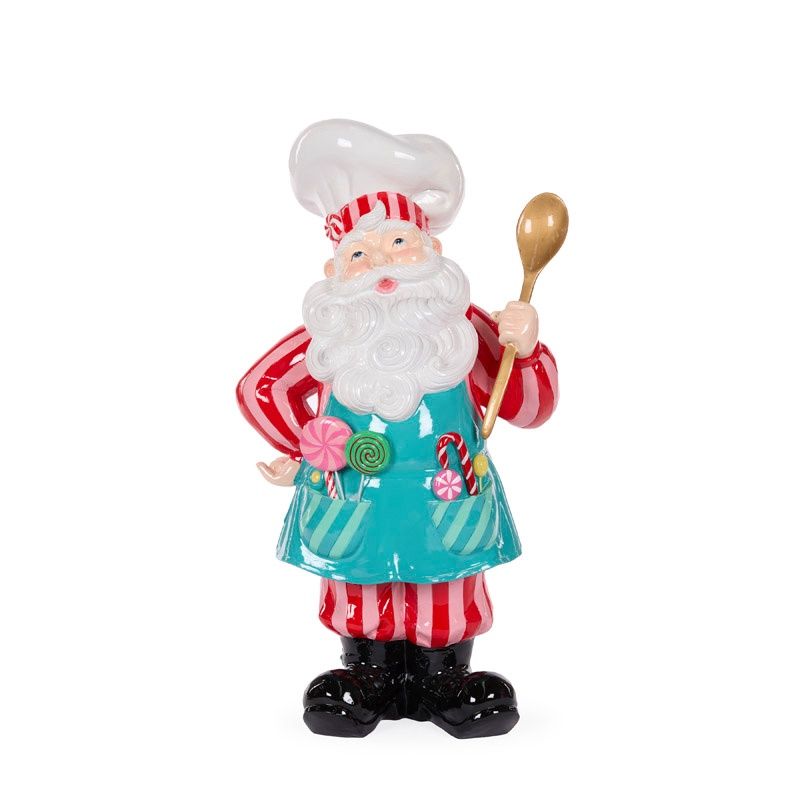 Retro Candy Chef Santa