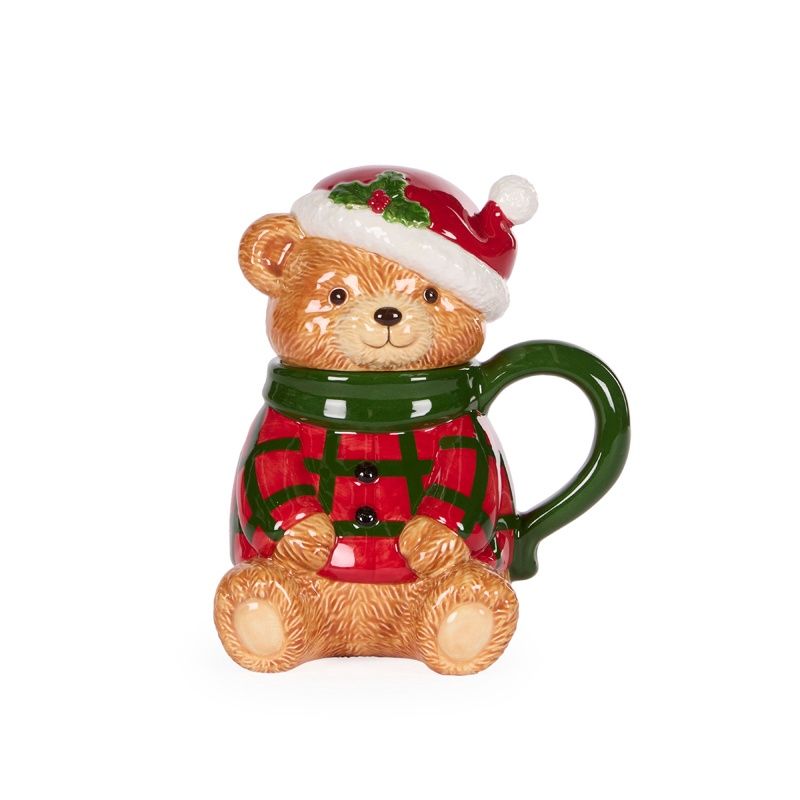Cozy Teddy Bear Mug With Lid