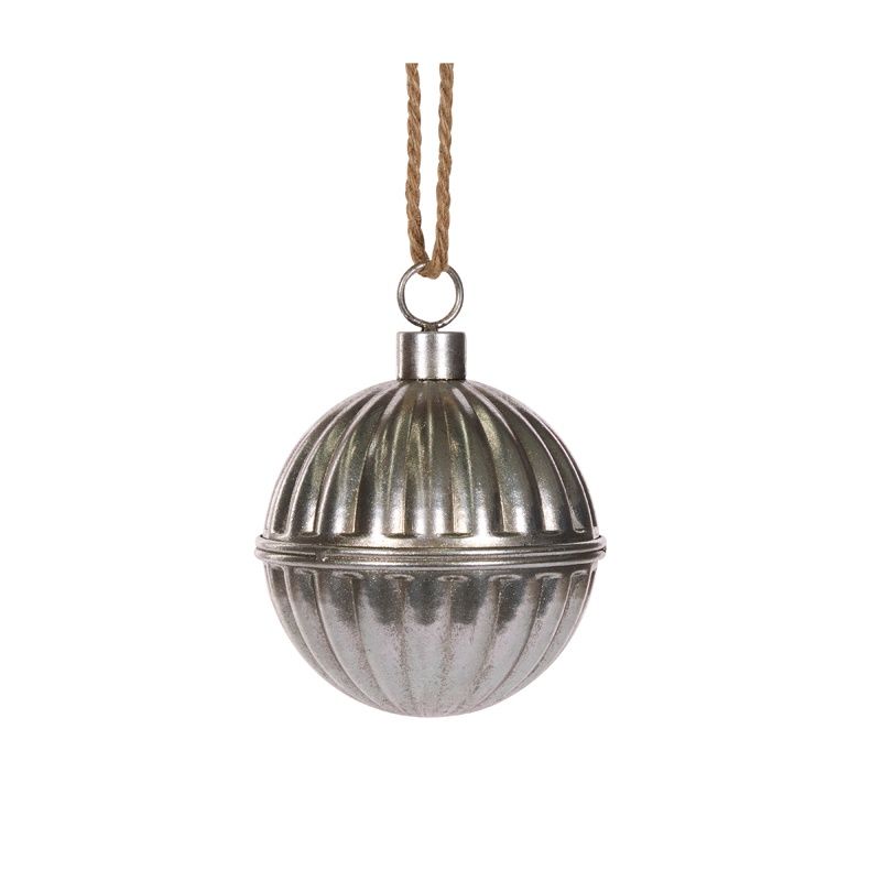 14 CM Silver Ribbed Bell