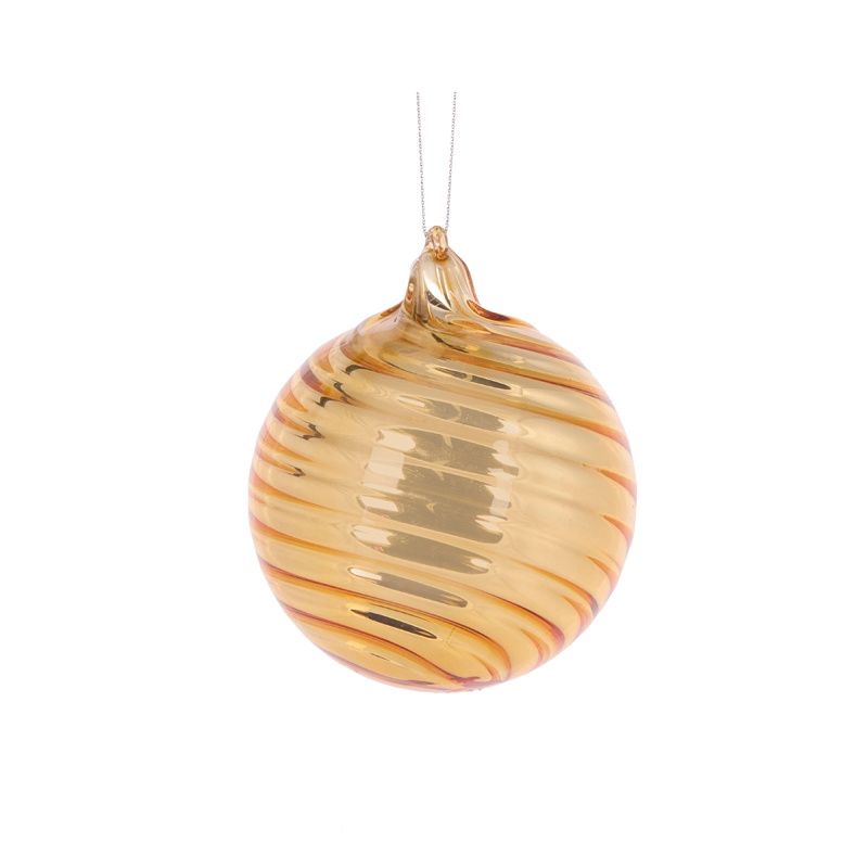Gold Pearlescent Swirl Bauble