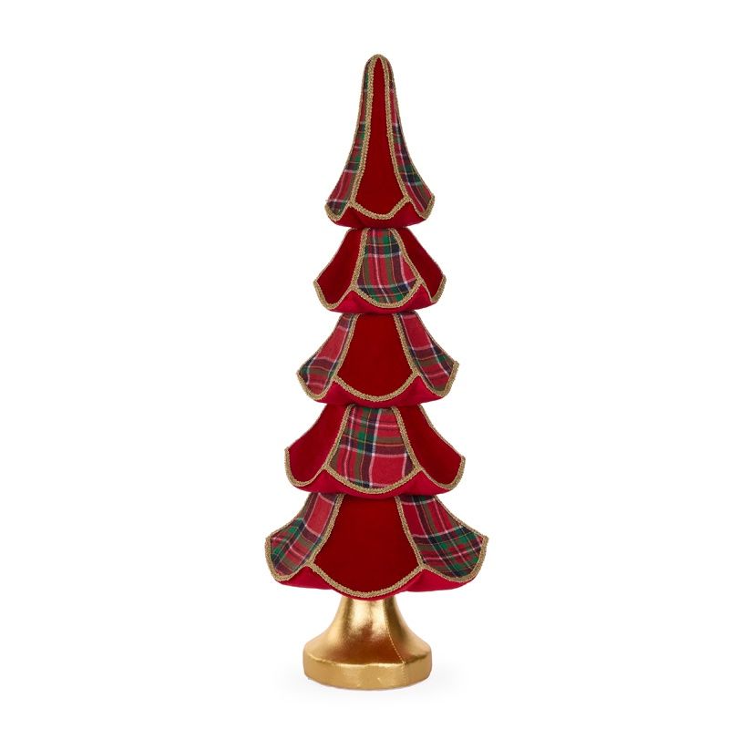 77 CM Tartan Layered Tree
