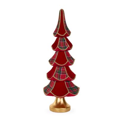 77 CM Tartan Layered Tree