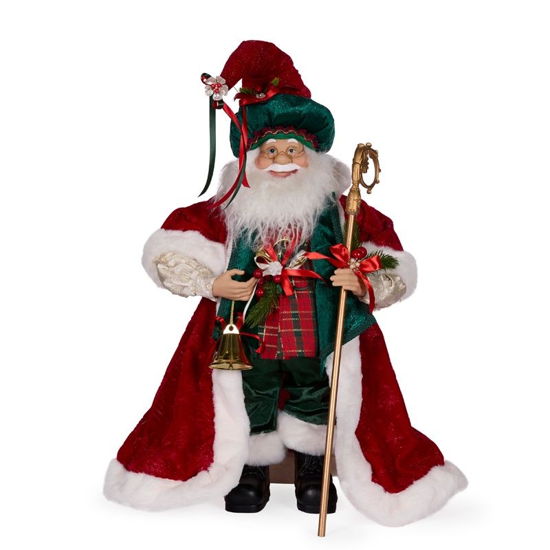 65 CM Festive Fabric Santa