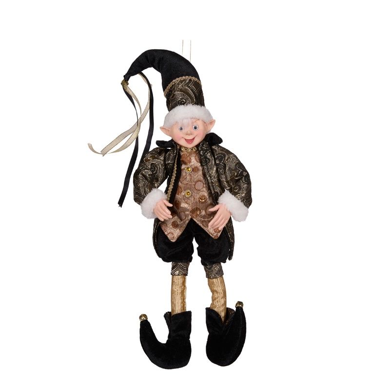 50 CM Black Fabric Elf