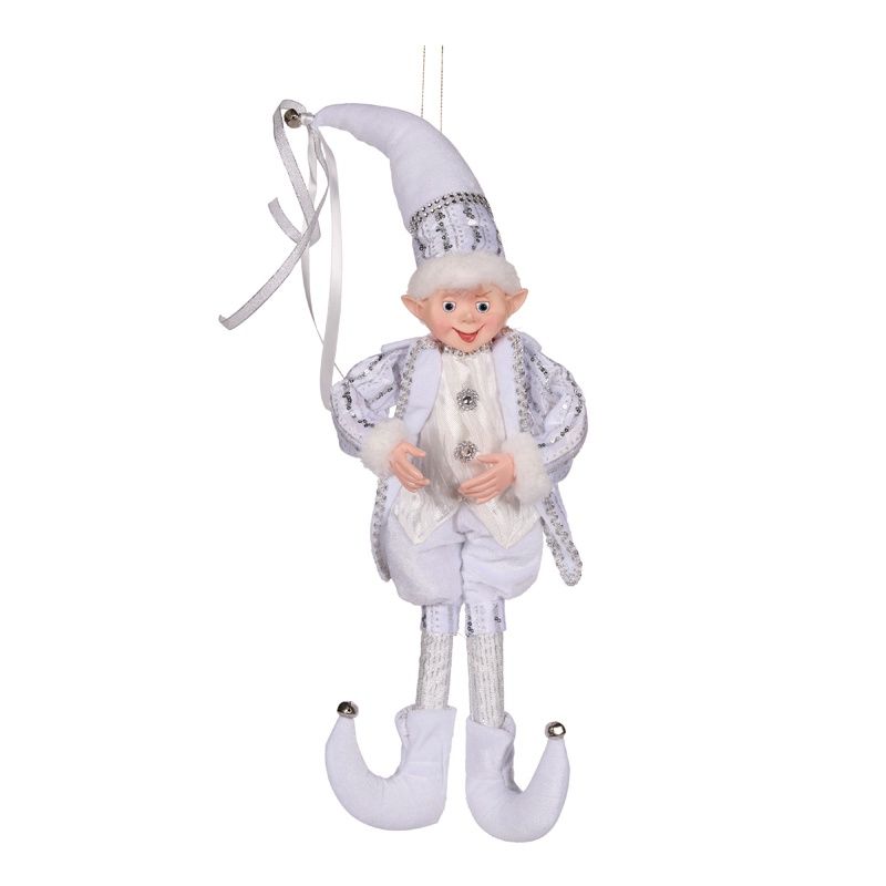 50 CM Silver Fabric Elf