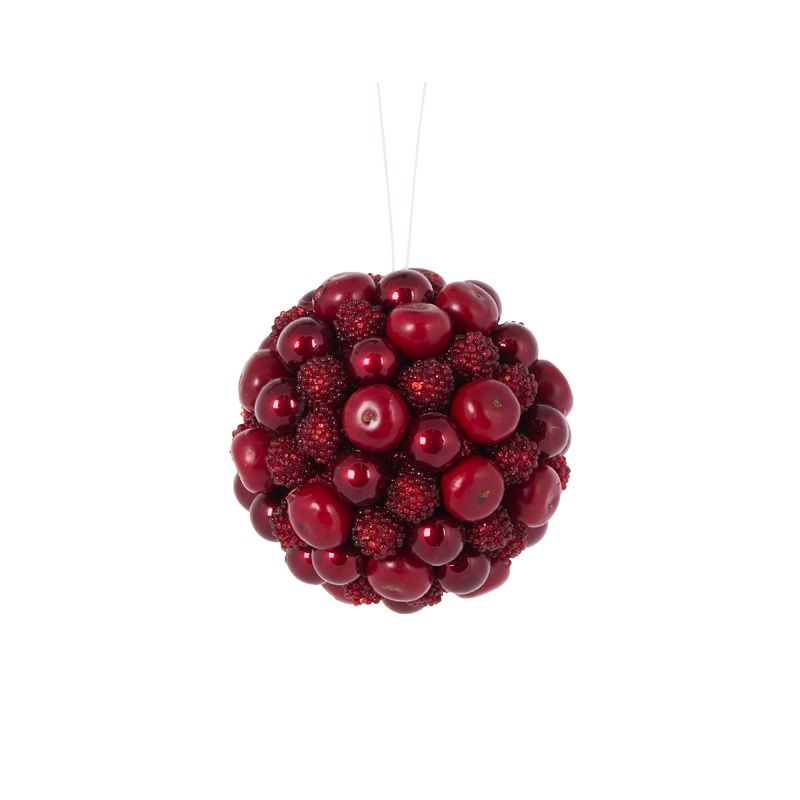 10 CM Crimson Berry Bauble