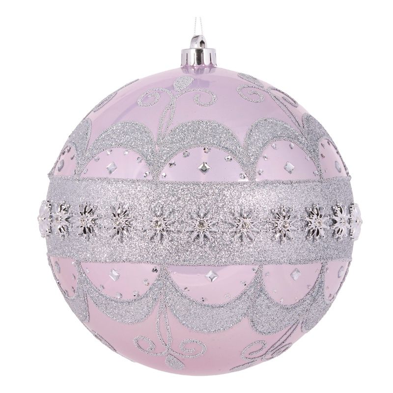 20 CM Pearl Lilac Baroque Bauble