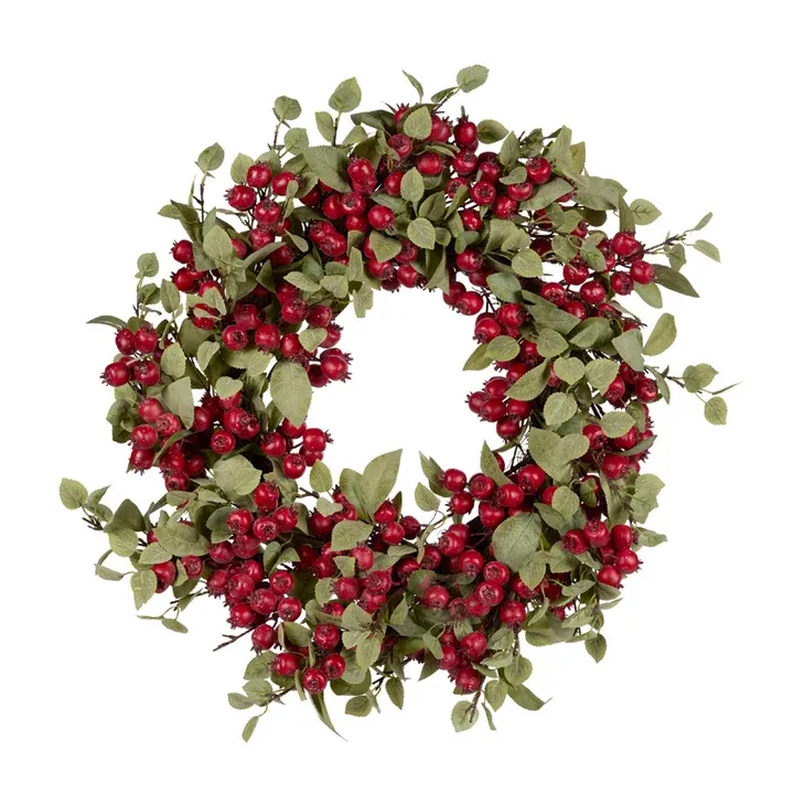 70 CM Maybush Berry And Foliage Wreath