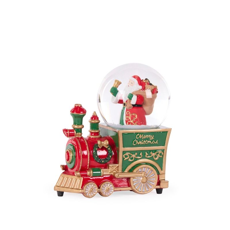 Musical Santa Train Snowglobe
