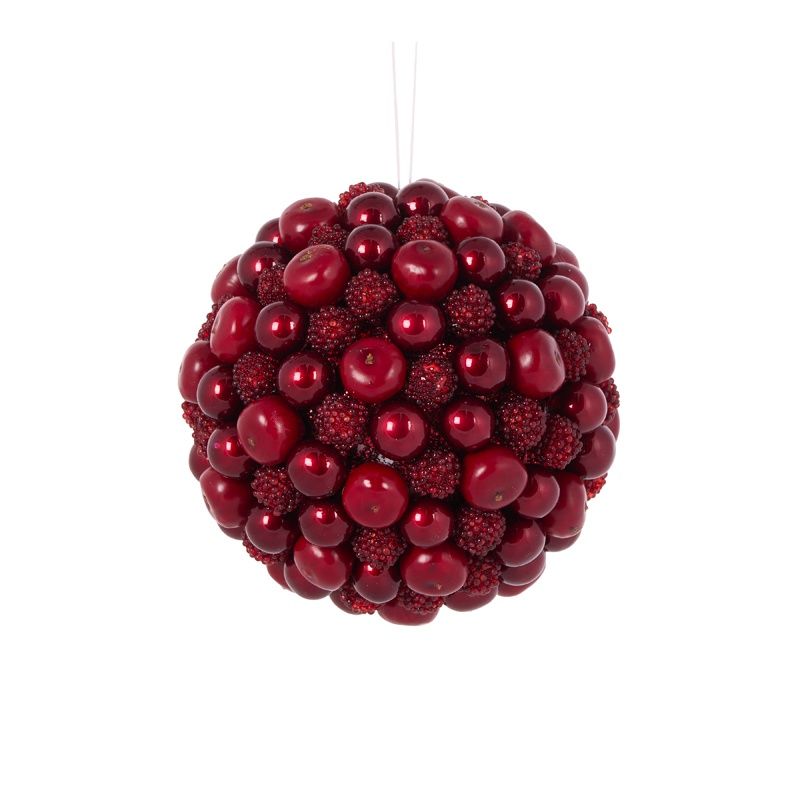 12 CM Crimson Berry Bauble