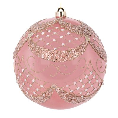 20 CM Pearl Pink Opulent Bauble