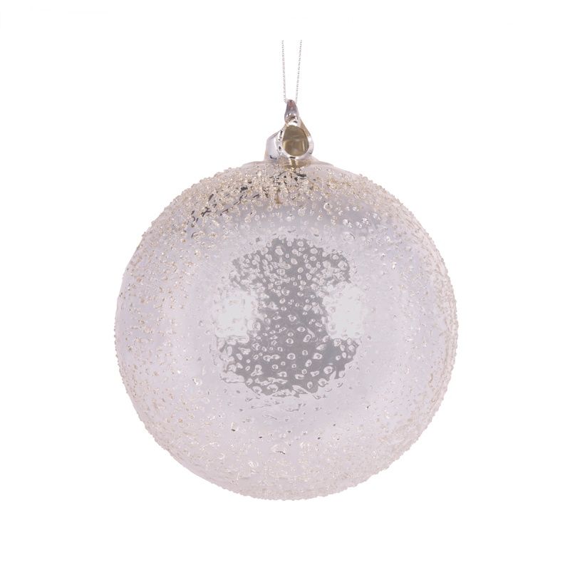 15 CM Silver Mercy Bubbles Bauble