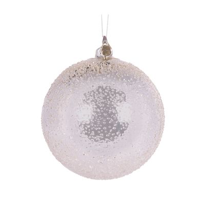 15 CM Silver Mercy Bubbles Bauble