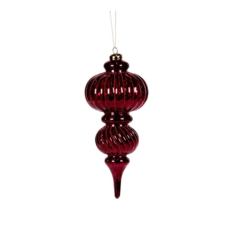 26 CM Burgundy Mercury Finial