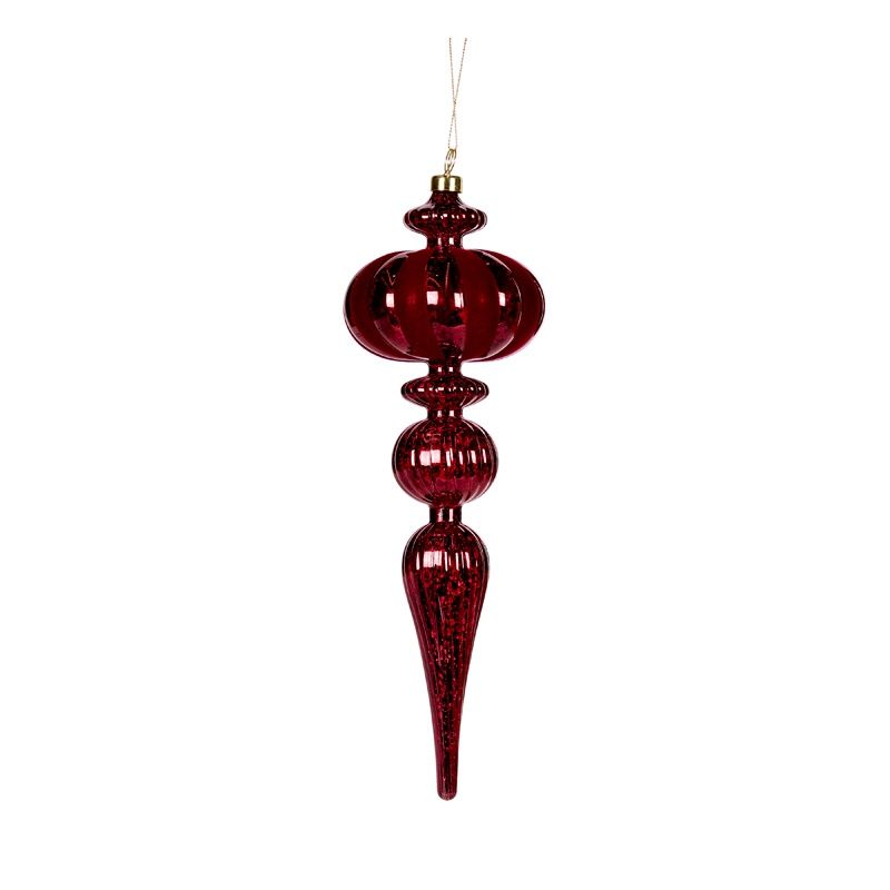 30 CM Burgundy Mercury Orb Finial