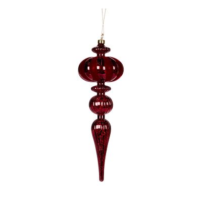 30 CM Burgundy Mercury Orb Finial
