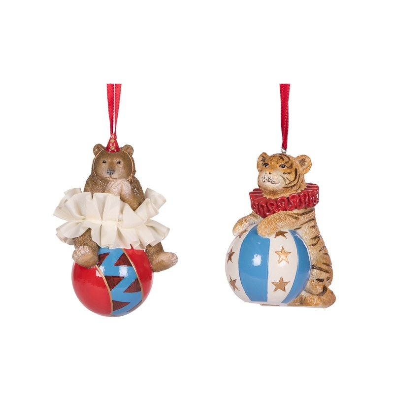 2 ASST Balancing Circus Hanging Ornaments