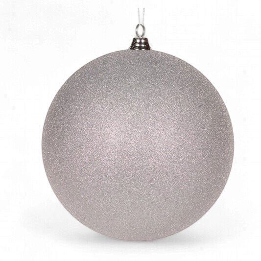 30 CM Silver Glitter Bauble