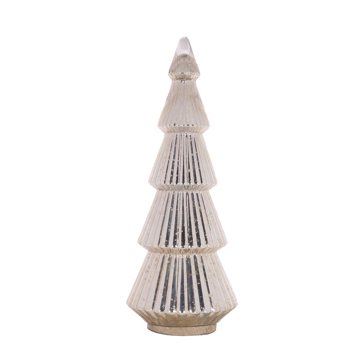 76 CM Silver Layered Mercury Tree