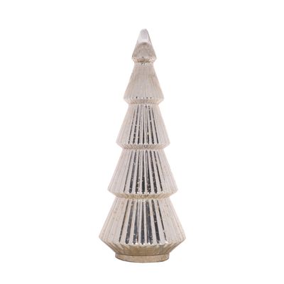 76 CM Silver Layered Mercury Tree