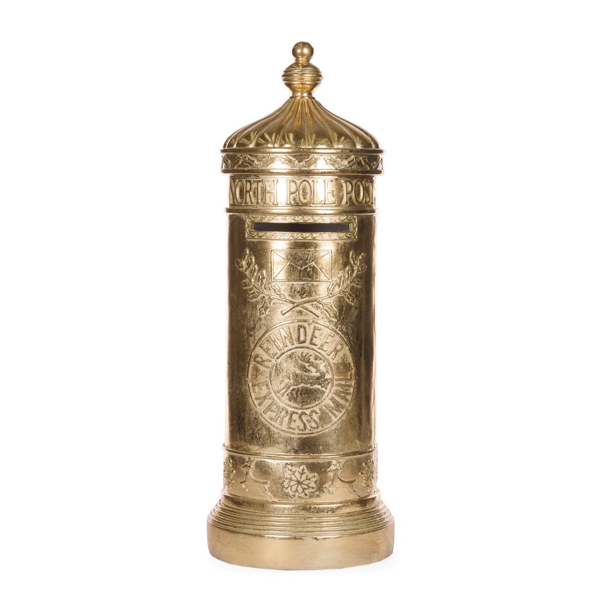 77 CM Gilded Santa Mailbox