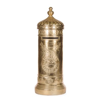 77 CM Gilded Santa Mailbox