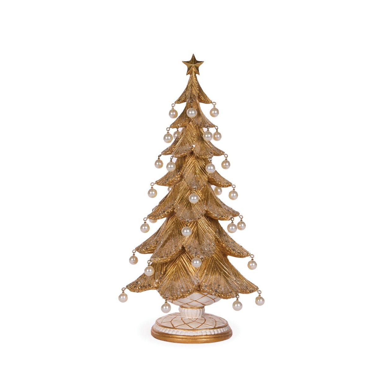 46cm Gold Pearl Deco Tree