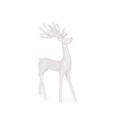 31.5cm White Minimal Reindeer