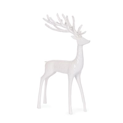 44.5cm White Minimal Reindeer