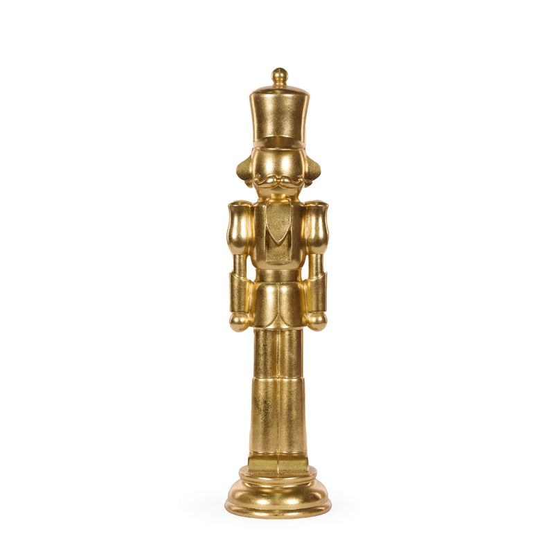 50cm Gilded Gold Minimal Toy Soldier