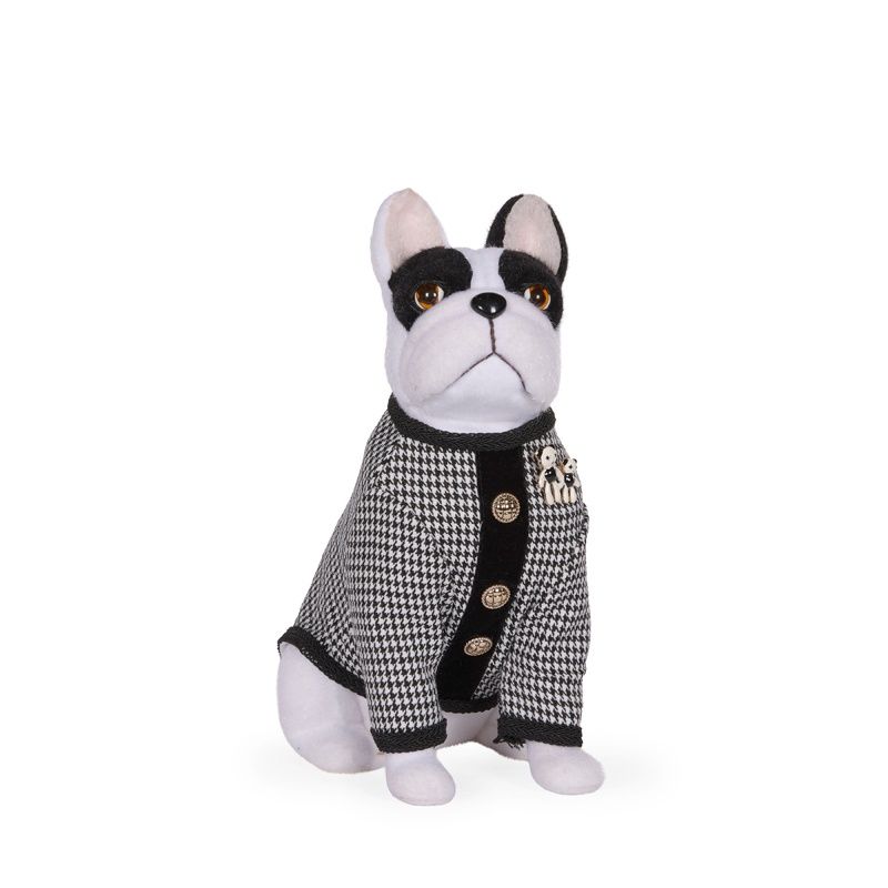 Parisian Bulldog With Brooch