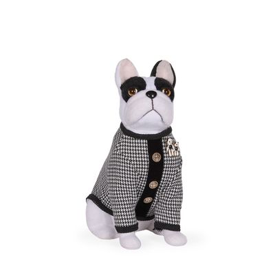 Parisian Bulldog With Brooch