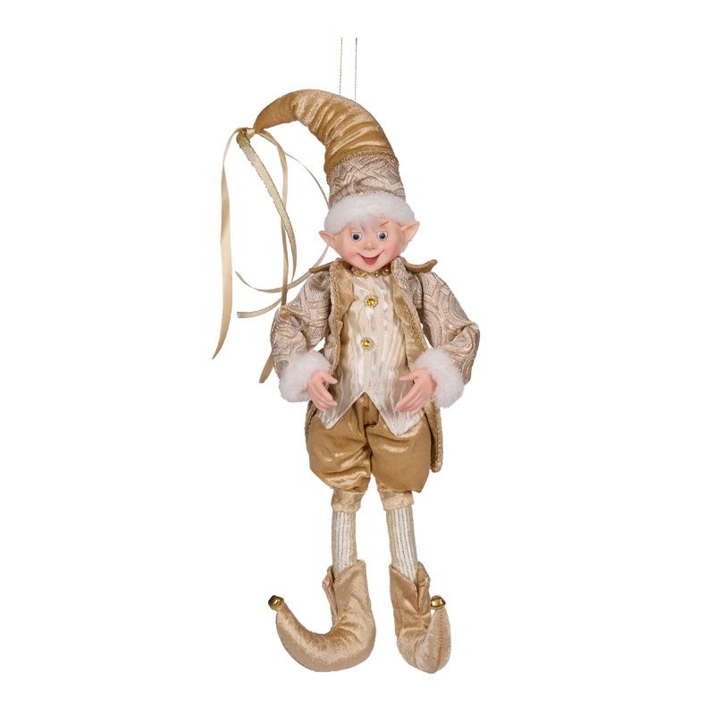 50cm Champagne Fabric Elf