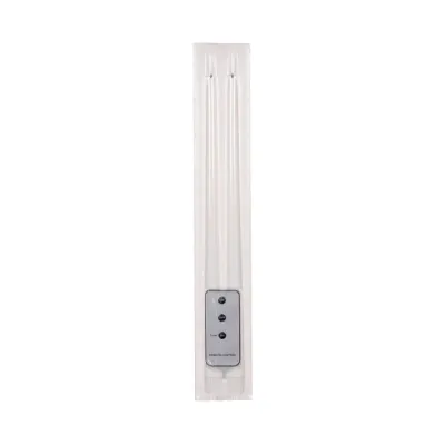 Set/2 Natural LED Taper Candles