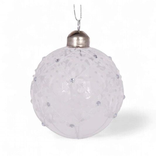 Clear Intricate Vine Bauble