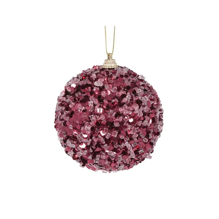 Mini Burgundy Stars Bauble