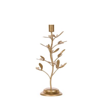 Large Mistletoe Candle Holder