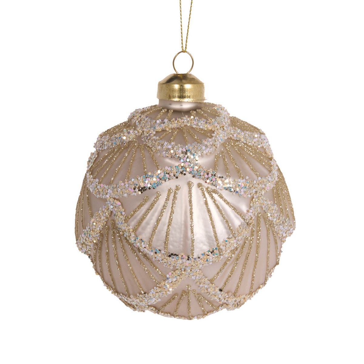 Matte Scale Cream Bauble