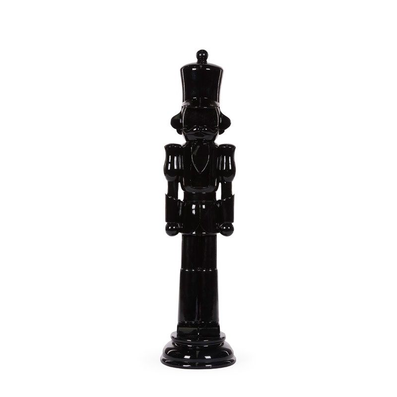 50cm Gloss Black Minimal Toy Soldier