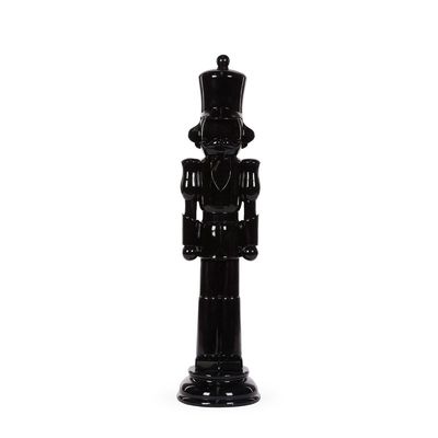 50cm Gloss Black Minimal Toy Soldier