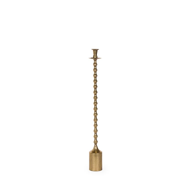 75cm Gold Ripple Candle Holder