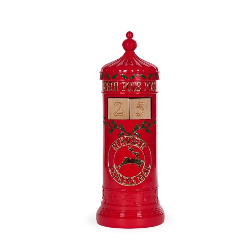 Traditional Red Mailbox Countdown