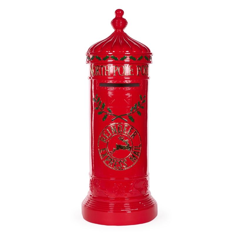 77cm Traditional Red Santa Mailbox